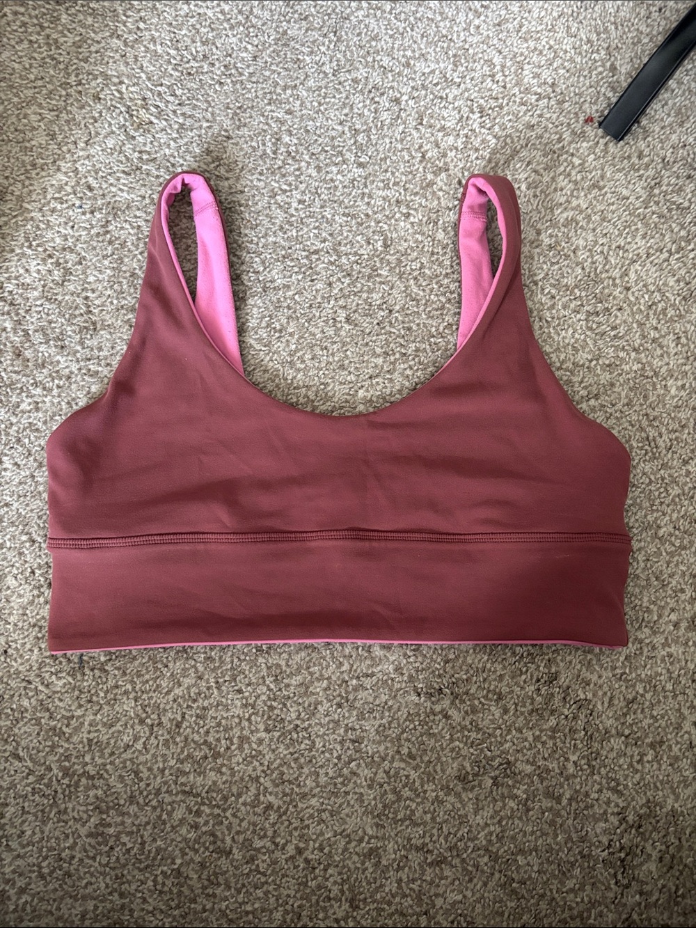 lululemon athletica Reversible Pink/ Mauve Sports Bra